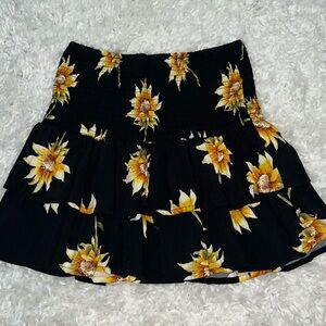 Mini skirt with ruffles